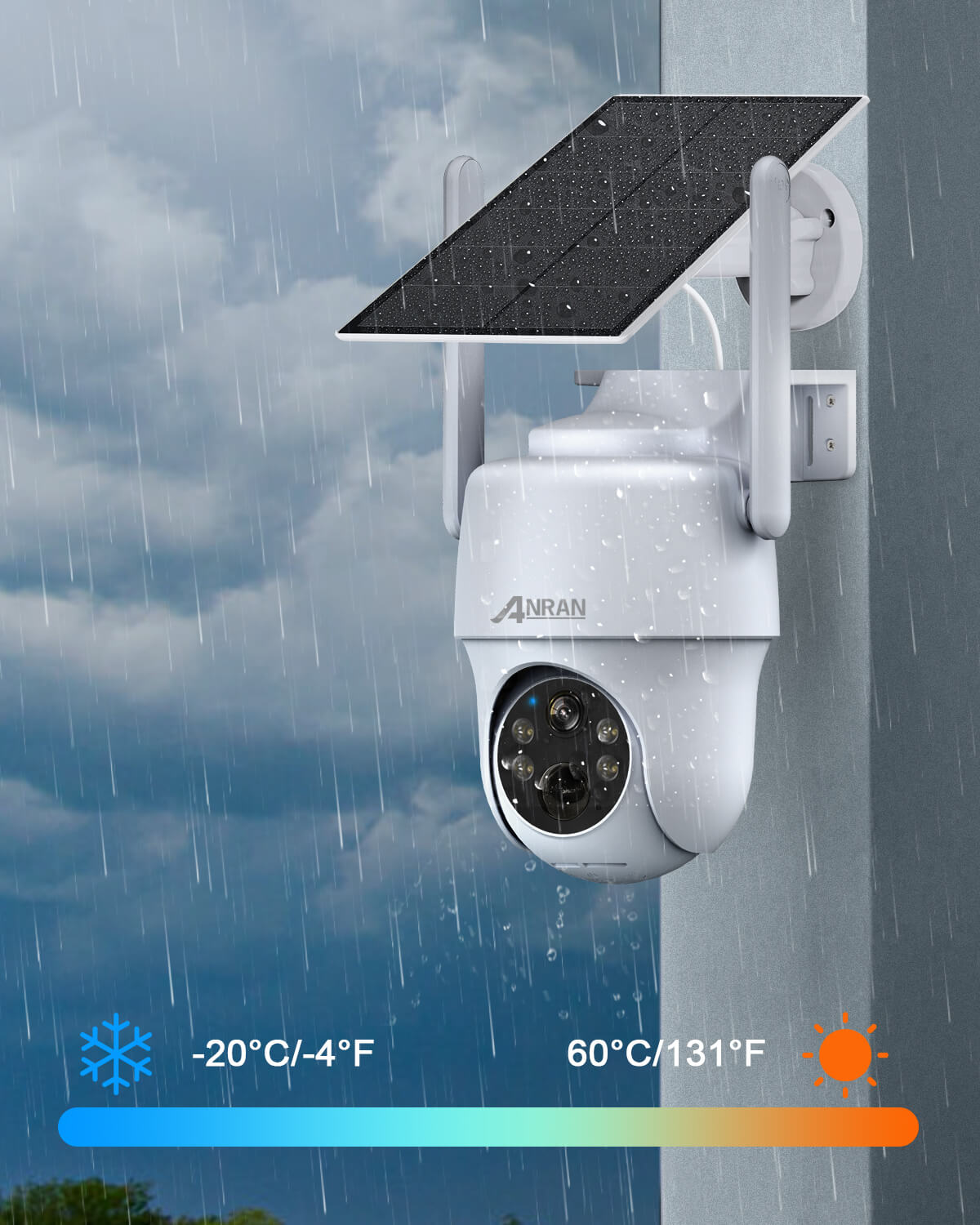 ANRAN G1 2K 3G/4G LTE Solar Battery Security Camera