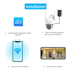 ANRAN 5MP 8CH Drahtlose Sicherheit Kamera System Outdoor WiFi CCTV Audio Schwenken/Neigen 