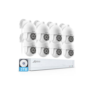 ANRAN 3K 5MP POE Security Camera System