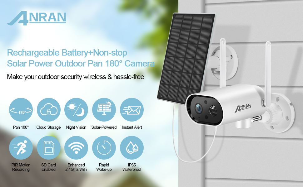 ANRAN S2 Pro 2K Solar Battery Camera